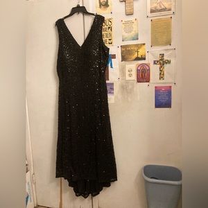 Black Sequin Special Occasion Dress